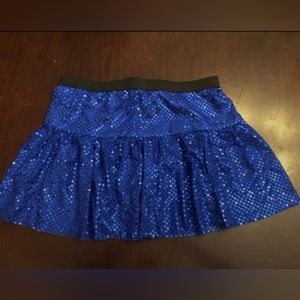 Royal blue sparkle running skirt size medium